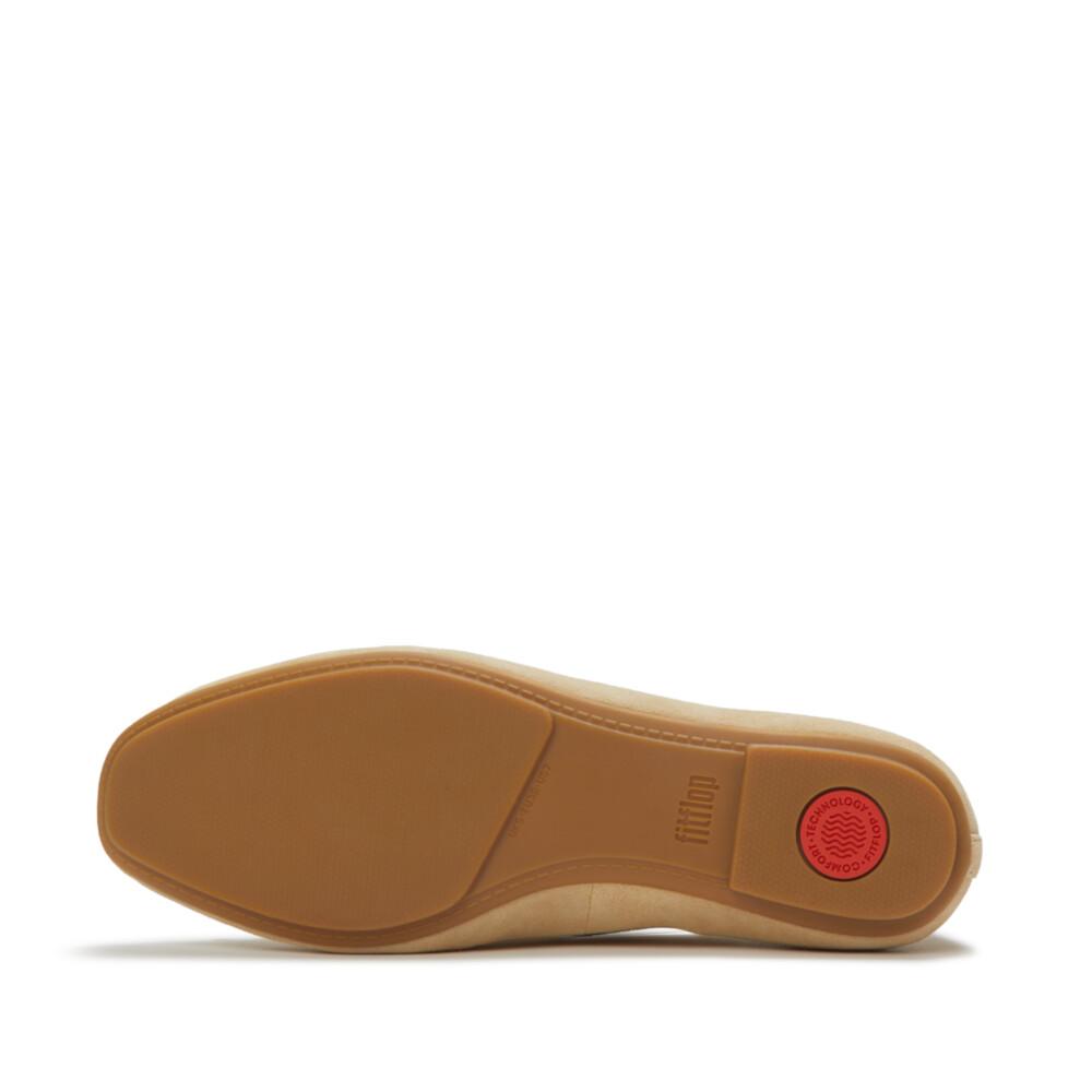 DECLIATO BOW SUEDE BALLET FLATS