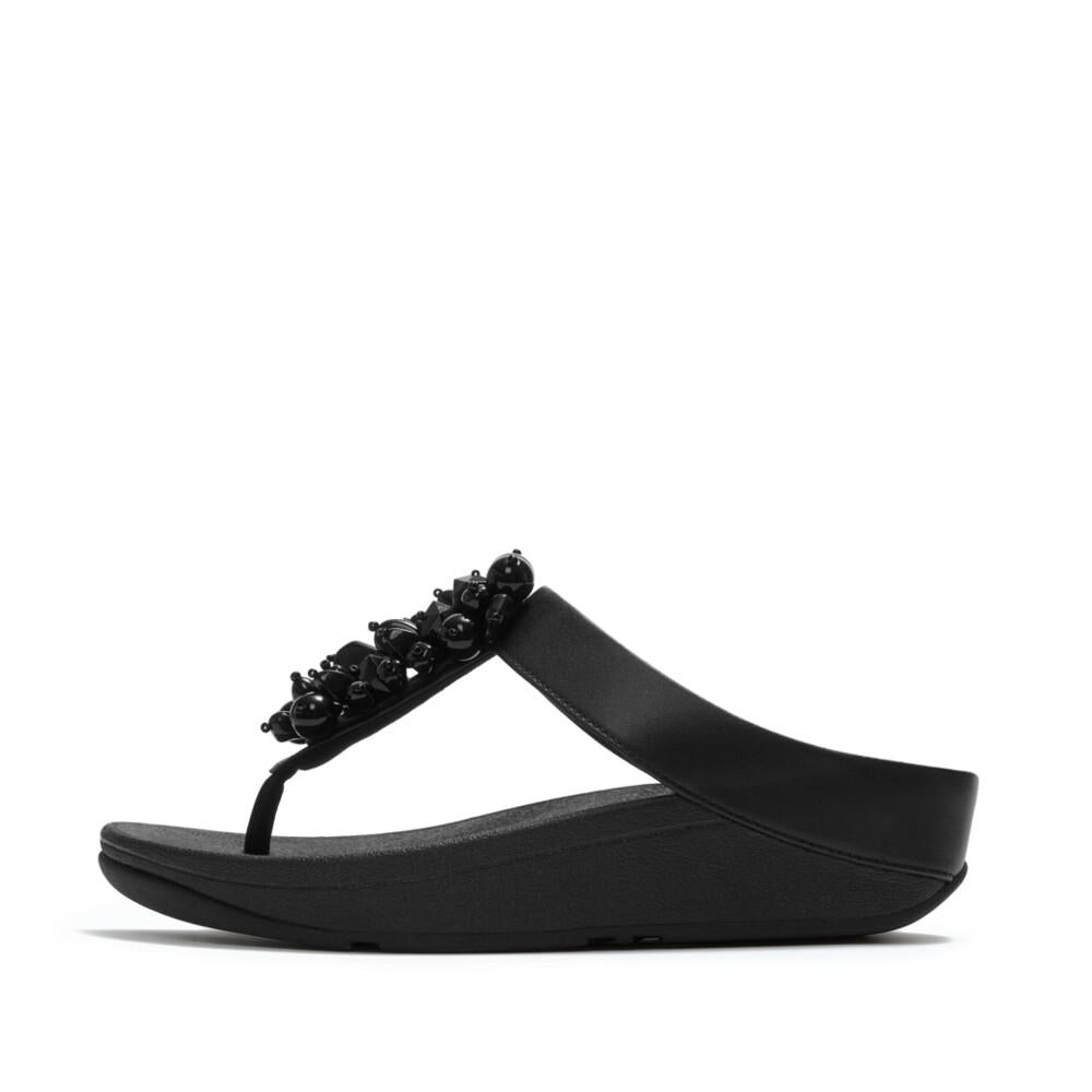 FINO BEAD-CLUSTER TOE-POST SANDALS