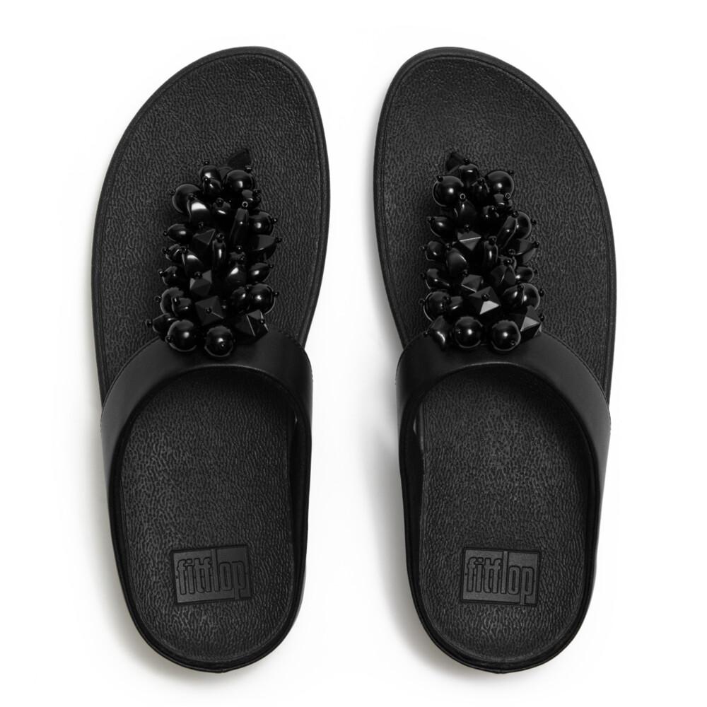 FINO BEAD-CLUSTER TOE-POST SANDALS