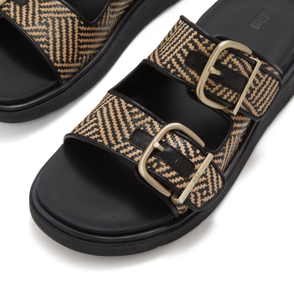 GEN-FF BUCKLE GRAPHIC-WEAVE TWO-BAR SLIDES