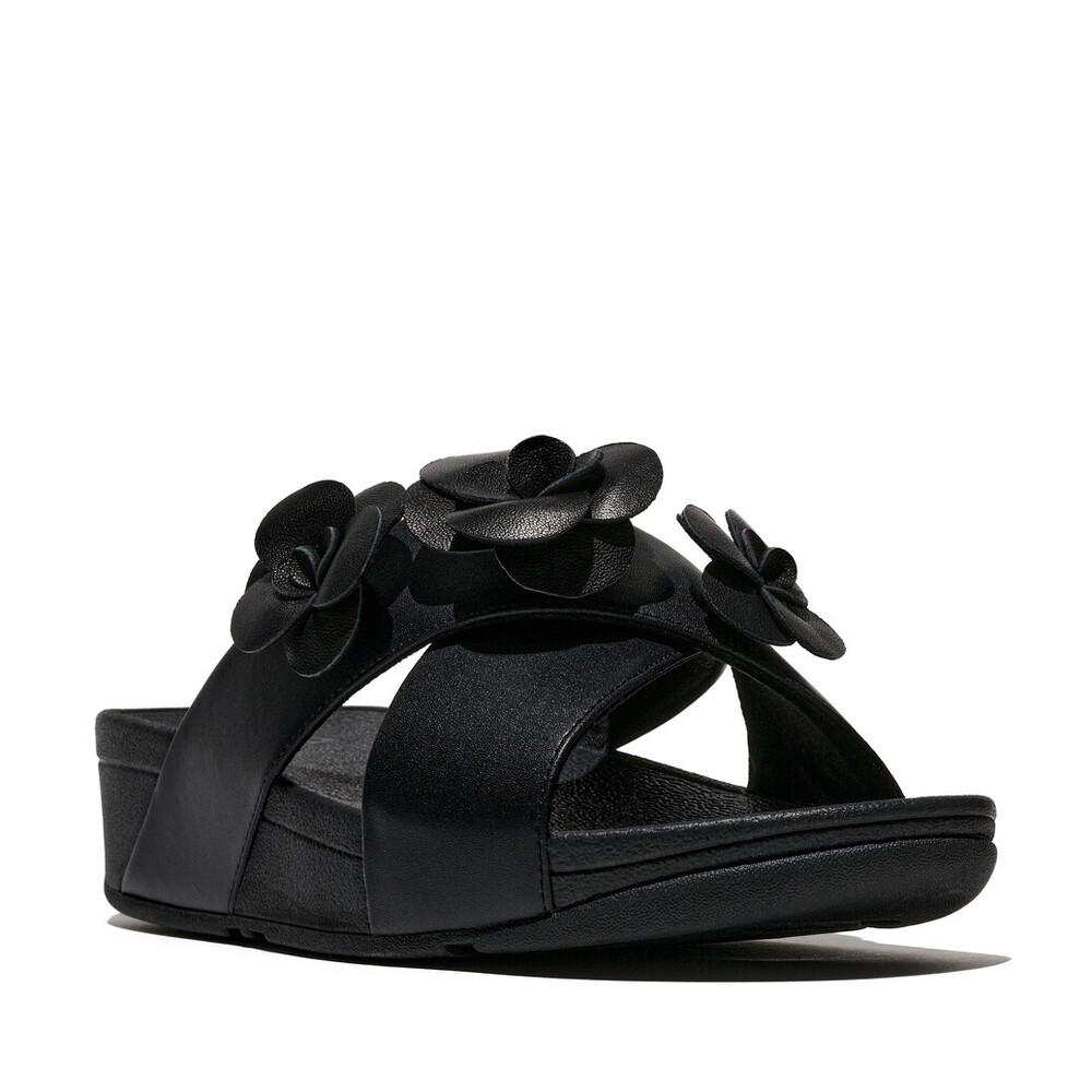 LULU FLOWER CROSS SLIDES