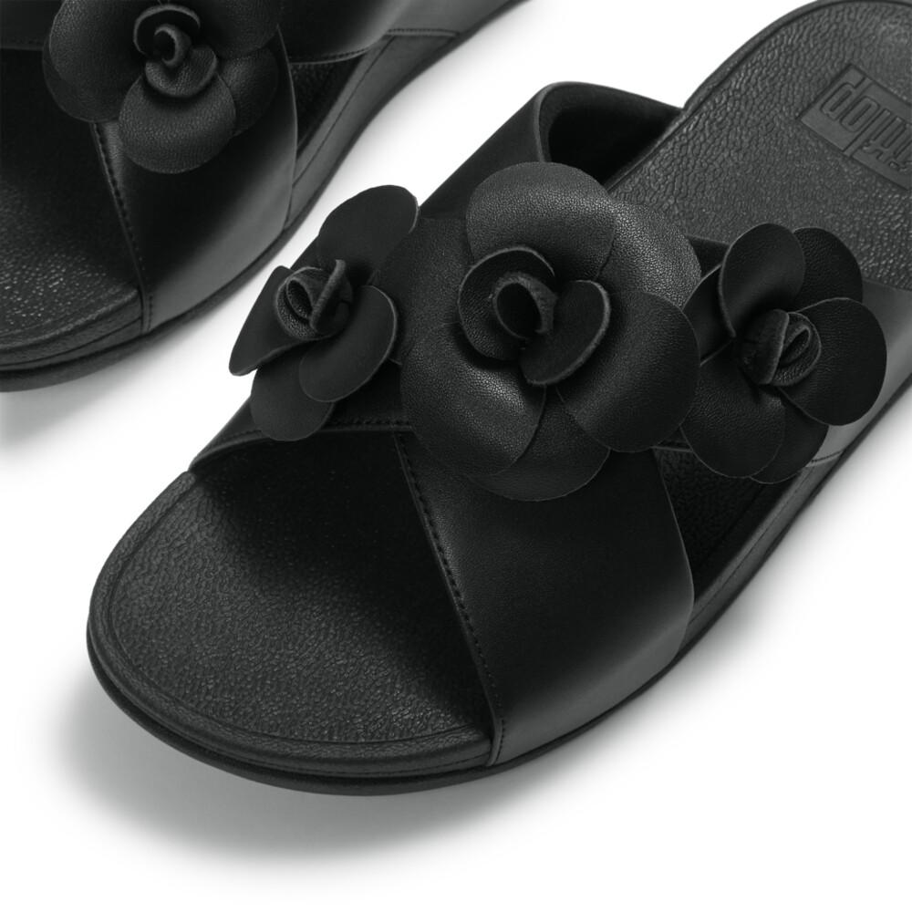 LULU FLOWER CROSS SLIDES