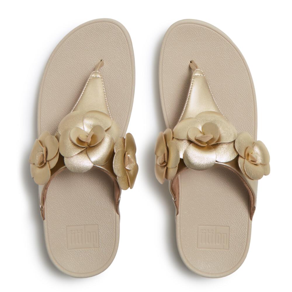 LULU FLOWER TOE-POST SANDALS