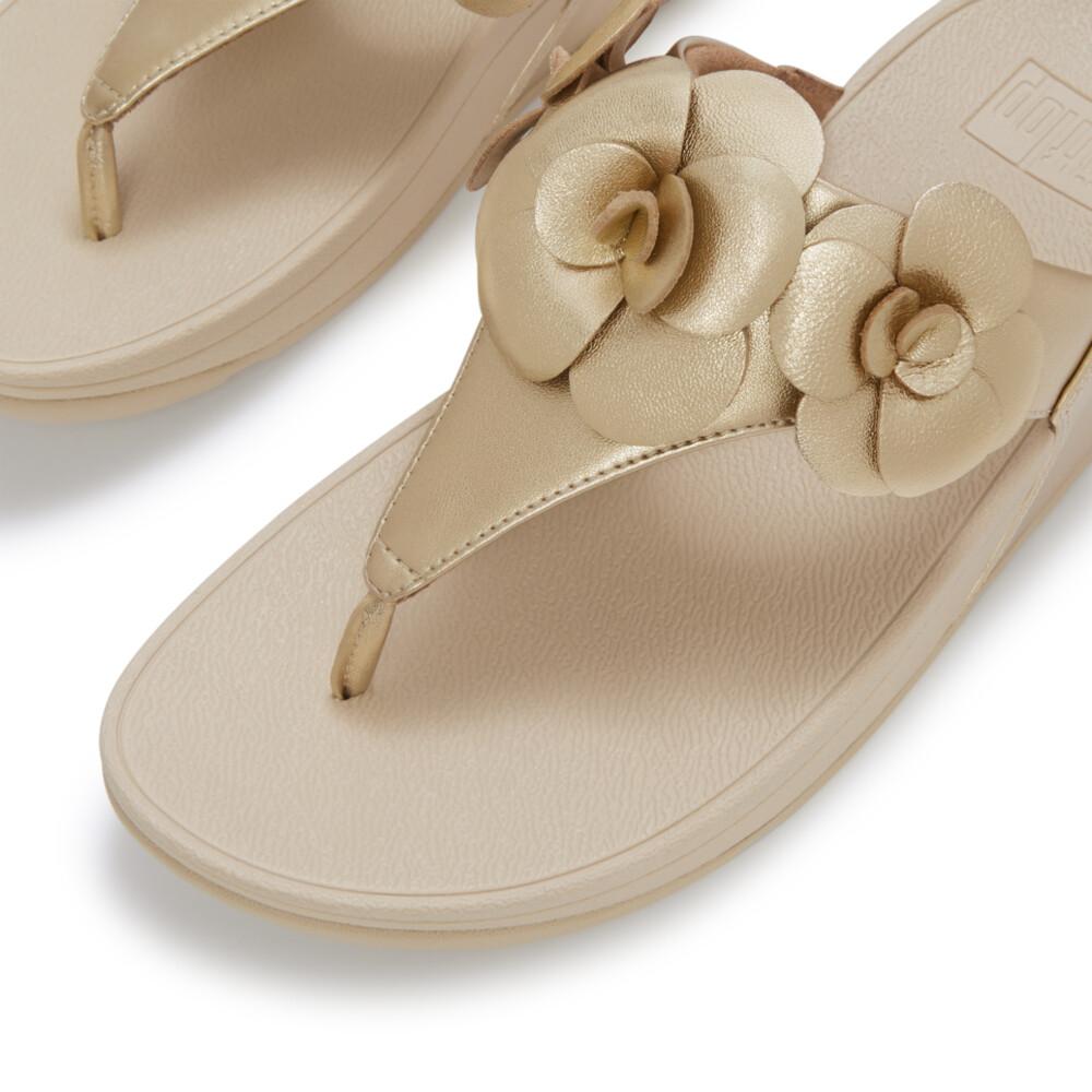 LULU FLOWER TOE-POST SANDALS