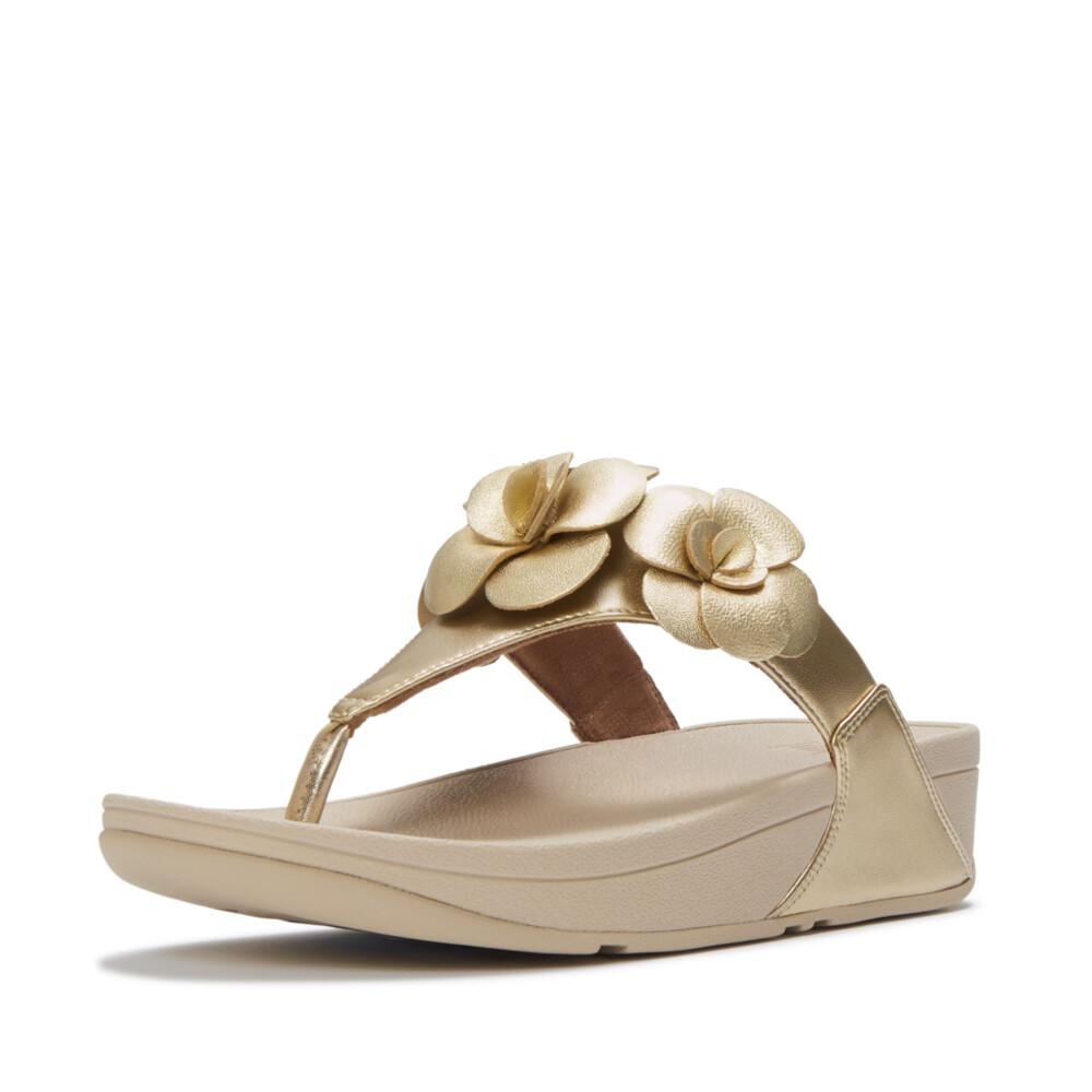 LULU FLOWER TOE-POST SANDALS
