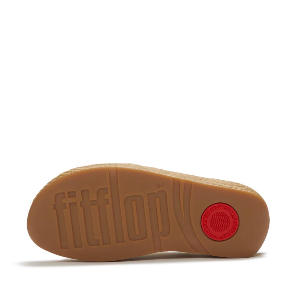 LULU LUX GRAPHIC-WEAVE SUEDE CROSS SLIDES