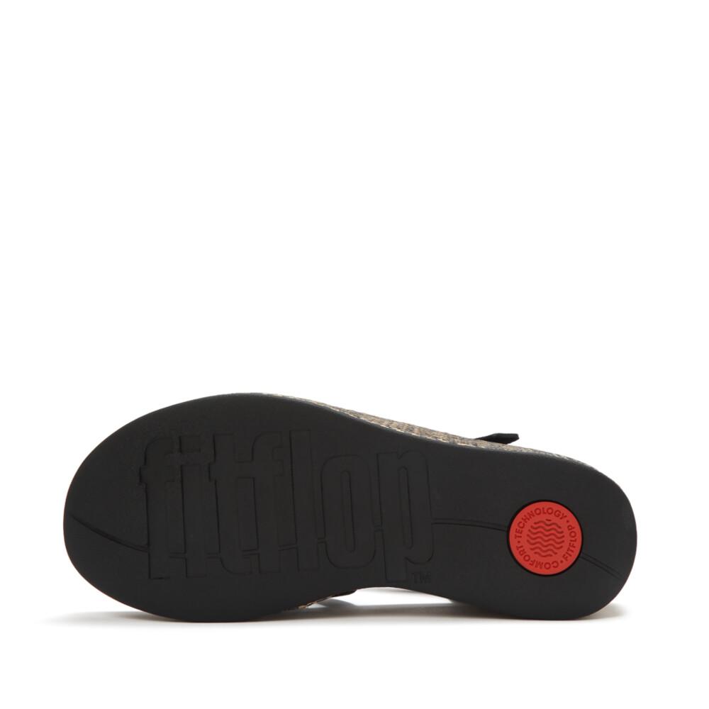 PLATFFORMS GRAPHIC-WEAVE SUEDE FISHERMAN SANDALS