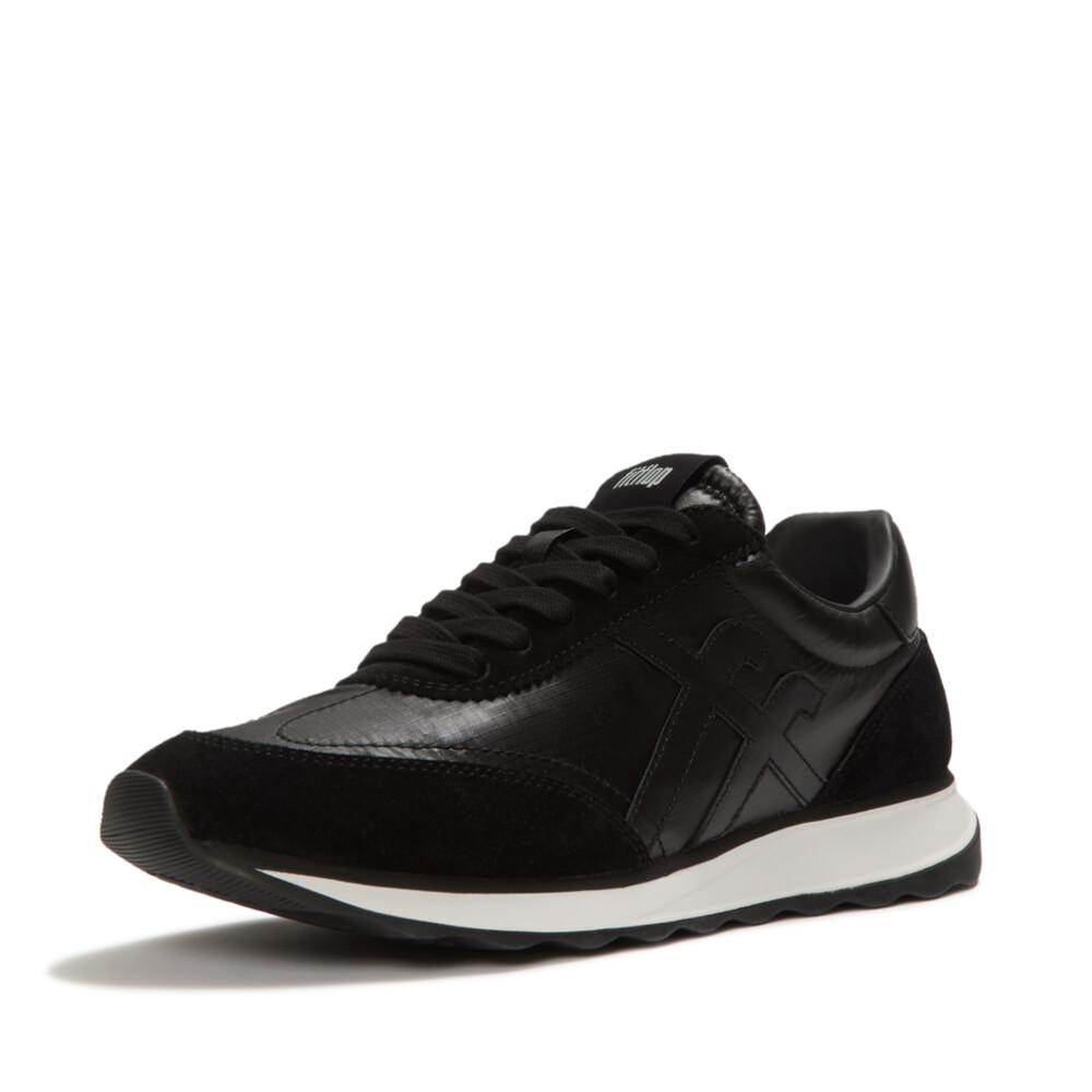 RETRO-Q FF METALLIC-FABRIC/SUEDE SNEAKERS