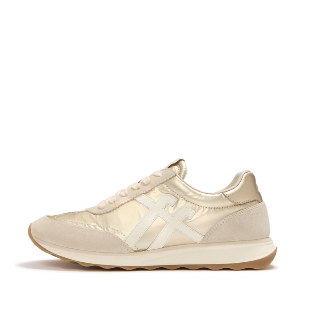 RETRO-Q FF METALLIC-FABRIC/SUEDE SNEAKERS