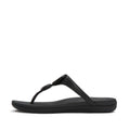 SOLAY GLOSSY-DISC TOE-POST SANDALS