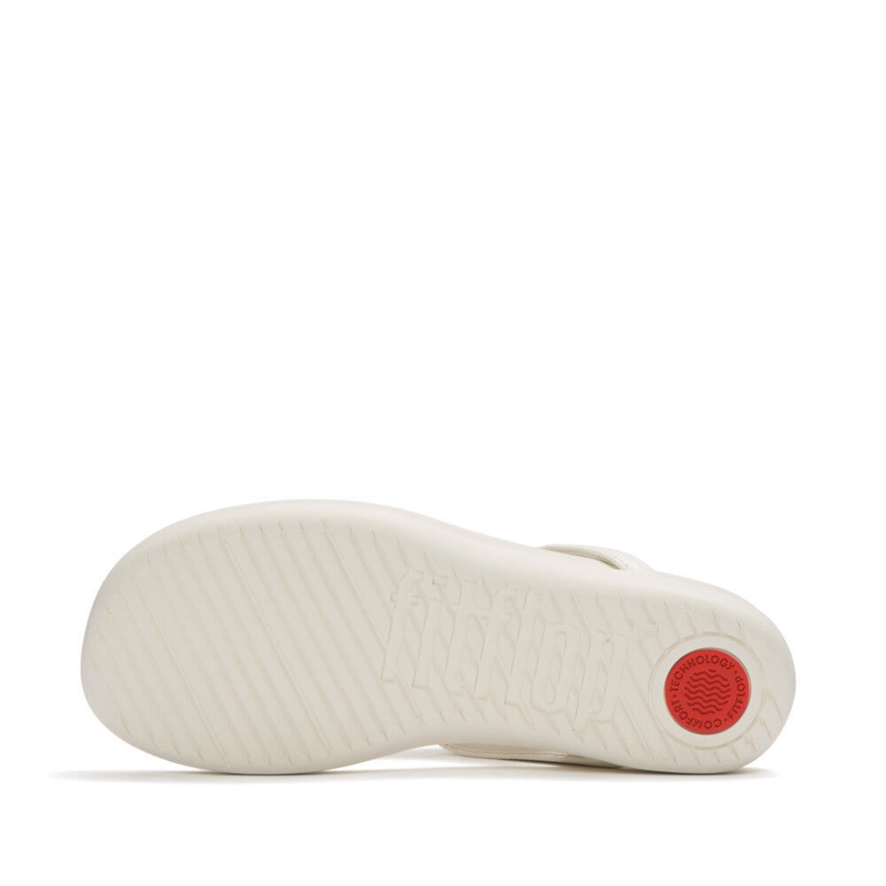 SOLAY GLOSSY-DISC TOE-POST SANDALS