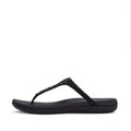 SOLAY MIXED-CRYSTAL TOE-POST SANDALS
