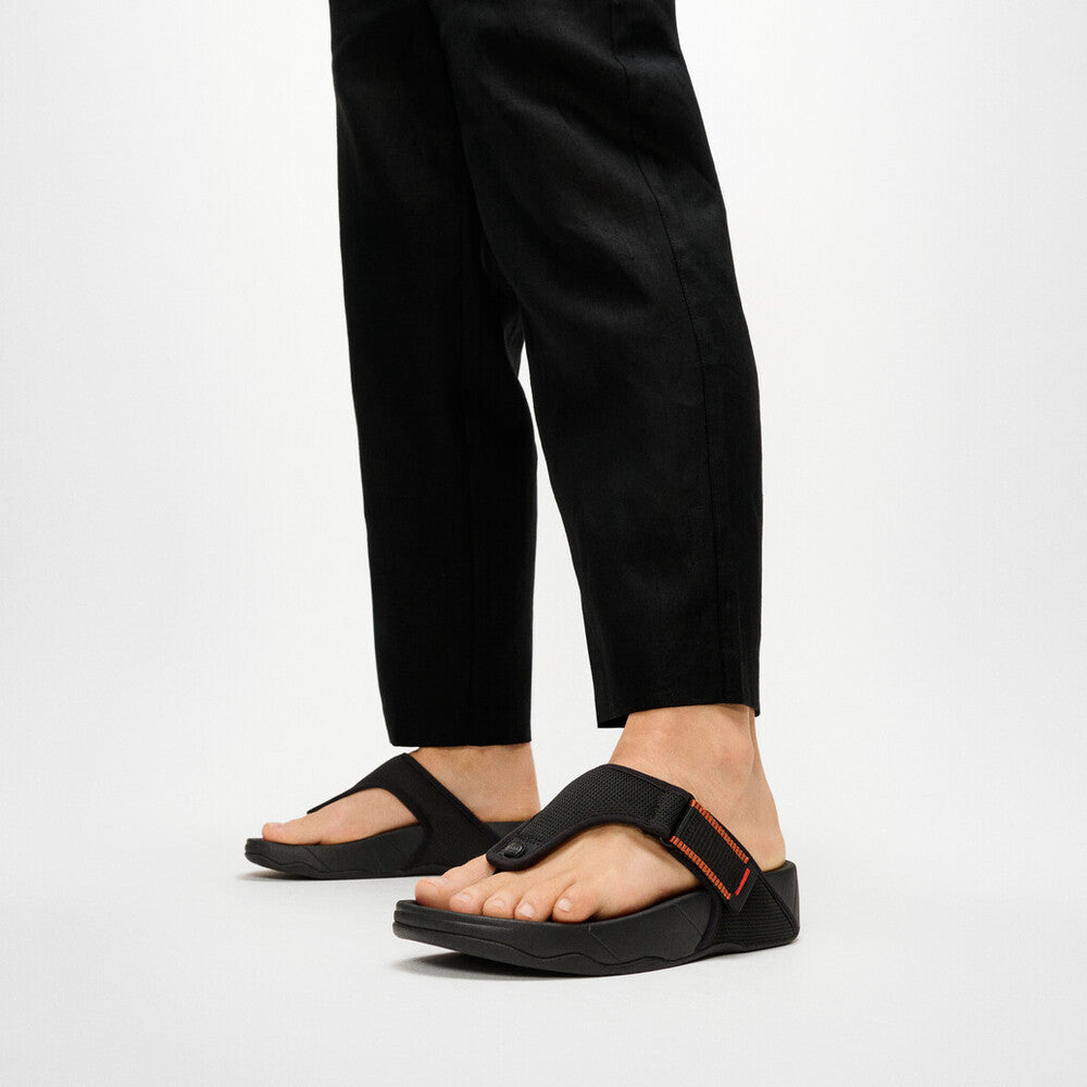 TRAKK MENS ADJ. W/RESISTANT MESH TOE-POST SANDALS