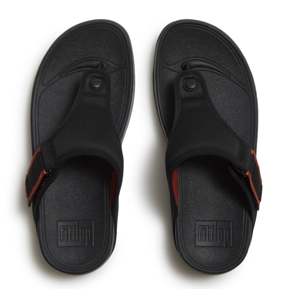 TRAKK MENS ADJ. W/RESISTANT MESH TOE-POST SANDALS