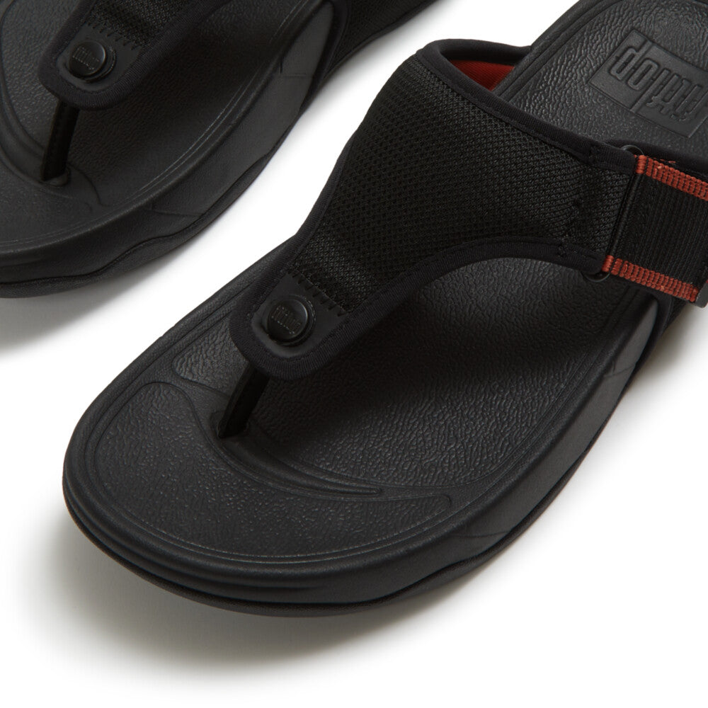 TRAKK MENS ADJ. W/RESISTANT MESH TOE-POST SANDALS