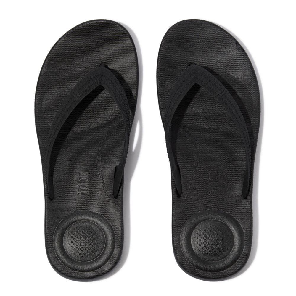 iQUSHION MENS TEXTURED-STRAP FLIP-FLOPS