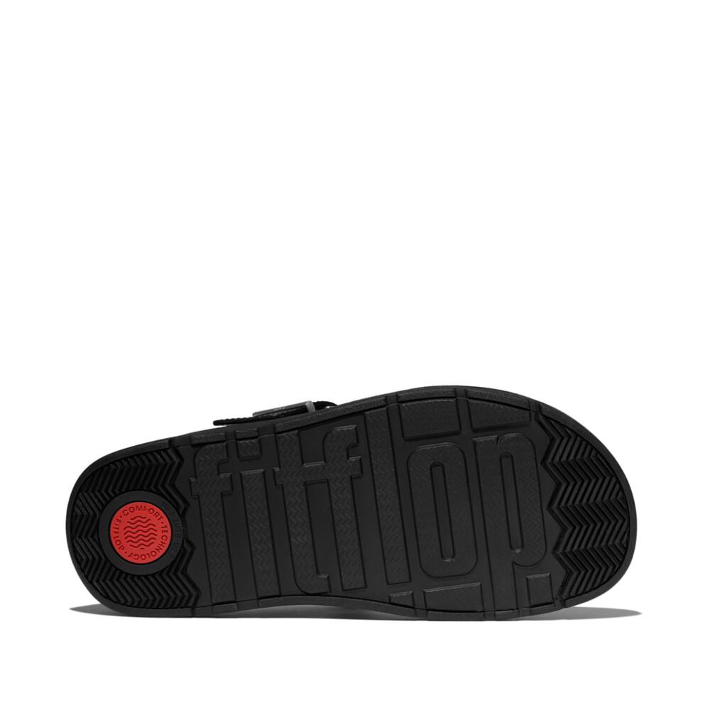 GEN-FF BUCKLE LEATHER TOE-POST SANDALS