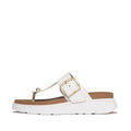GEN-FF BUCKLE LEATHER TOE-POST SANDALS
