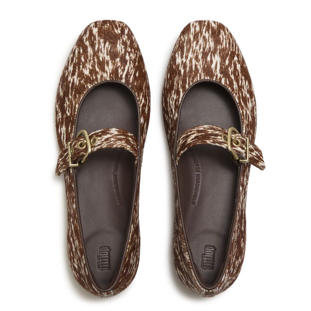 DELICATO PONY COW MARY JANES