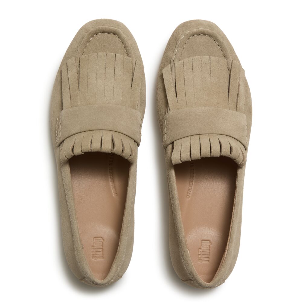 DELICATO SUEDE FRINGE LOAFERS
