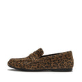 DELICATO SUEDE LEOPARD LOAFERS
