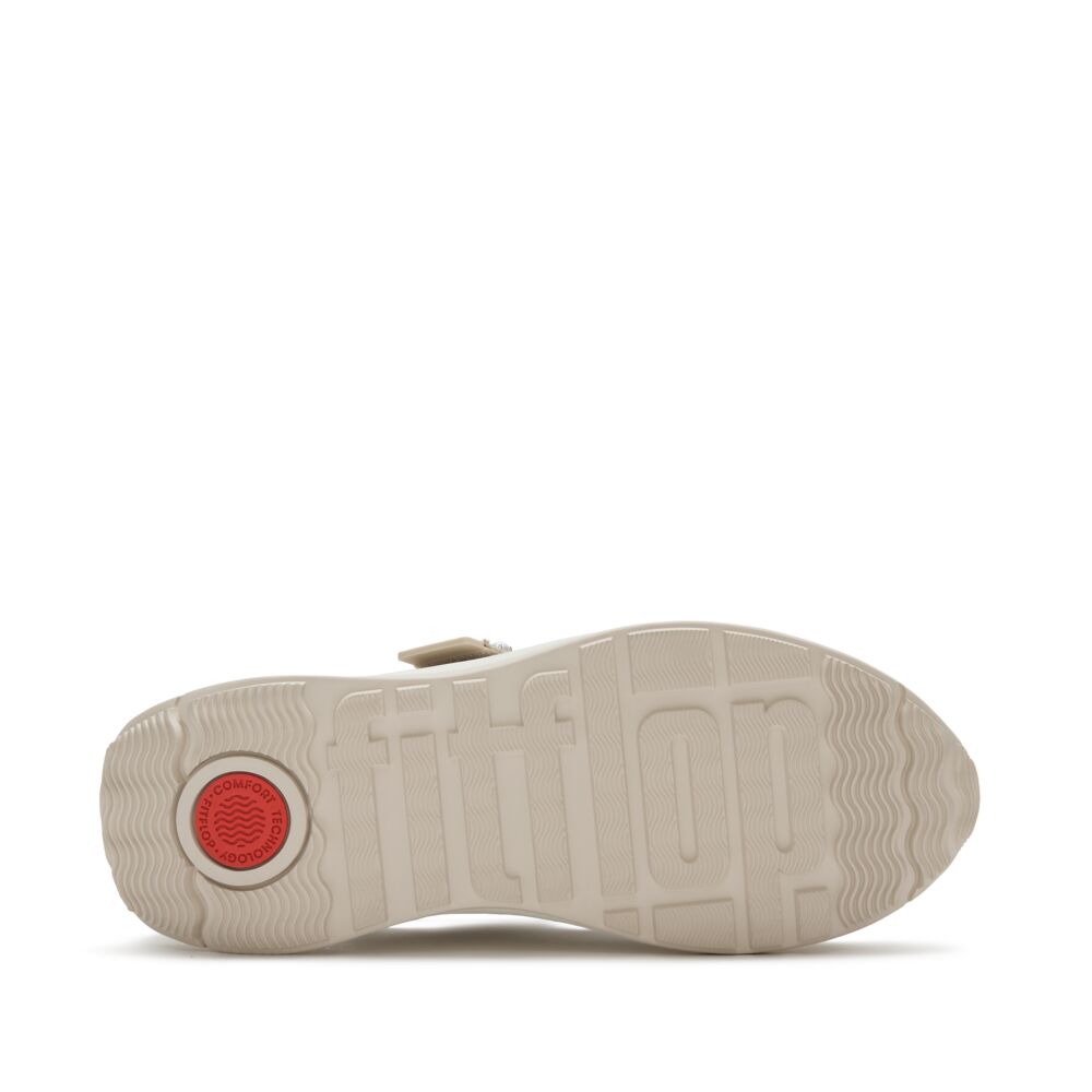 F-MODE FLOW PEARL & CRYSTAL MARY-JANE TRAINERS