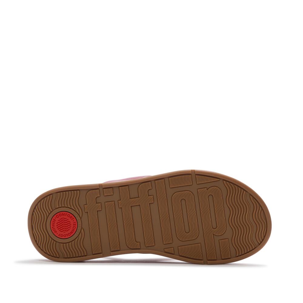 F-MODE KNOT SOFT-LEATHER BACK-STRAP SANDALS