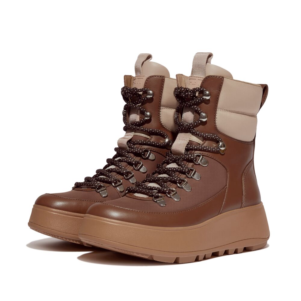 Botins F-MODE de Sola Plana com Cordões de Caminhada Resistentes