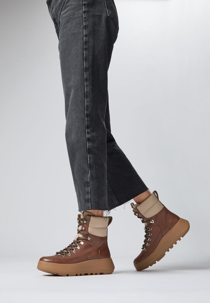 Botins F-MODE de Sola Plana com Cordões de Caminhada Resistentes