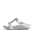 FINO PEARLS-AND-CRYSTAL H-BAR SLIDES