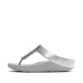 FINO PEARLS-AND-CRYSTAL TOE-POST SANDALS