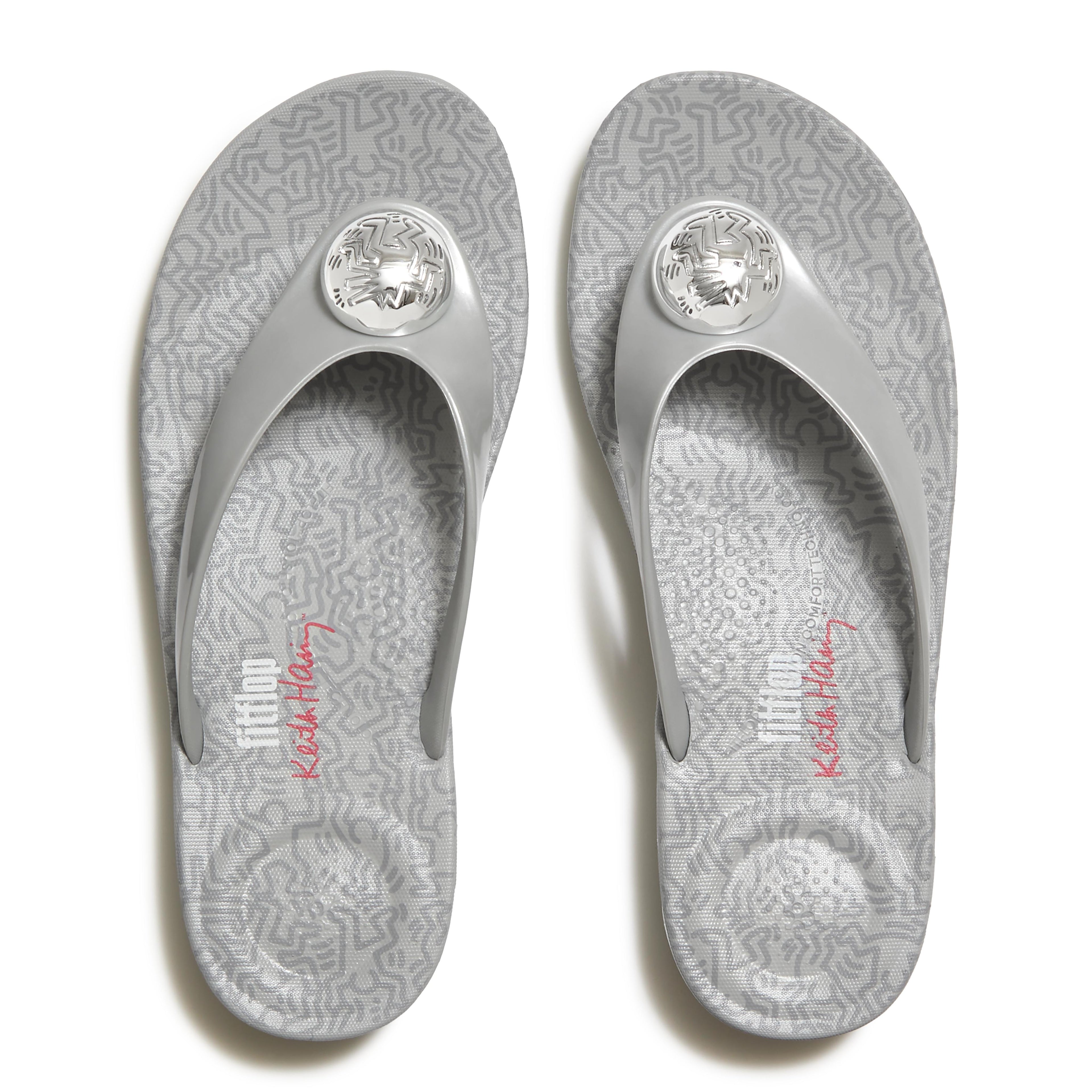 FITFLOP X KEITH HARING IQUSHION BUTTON FLIP-FLOPS