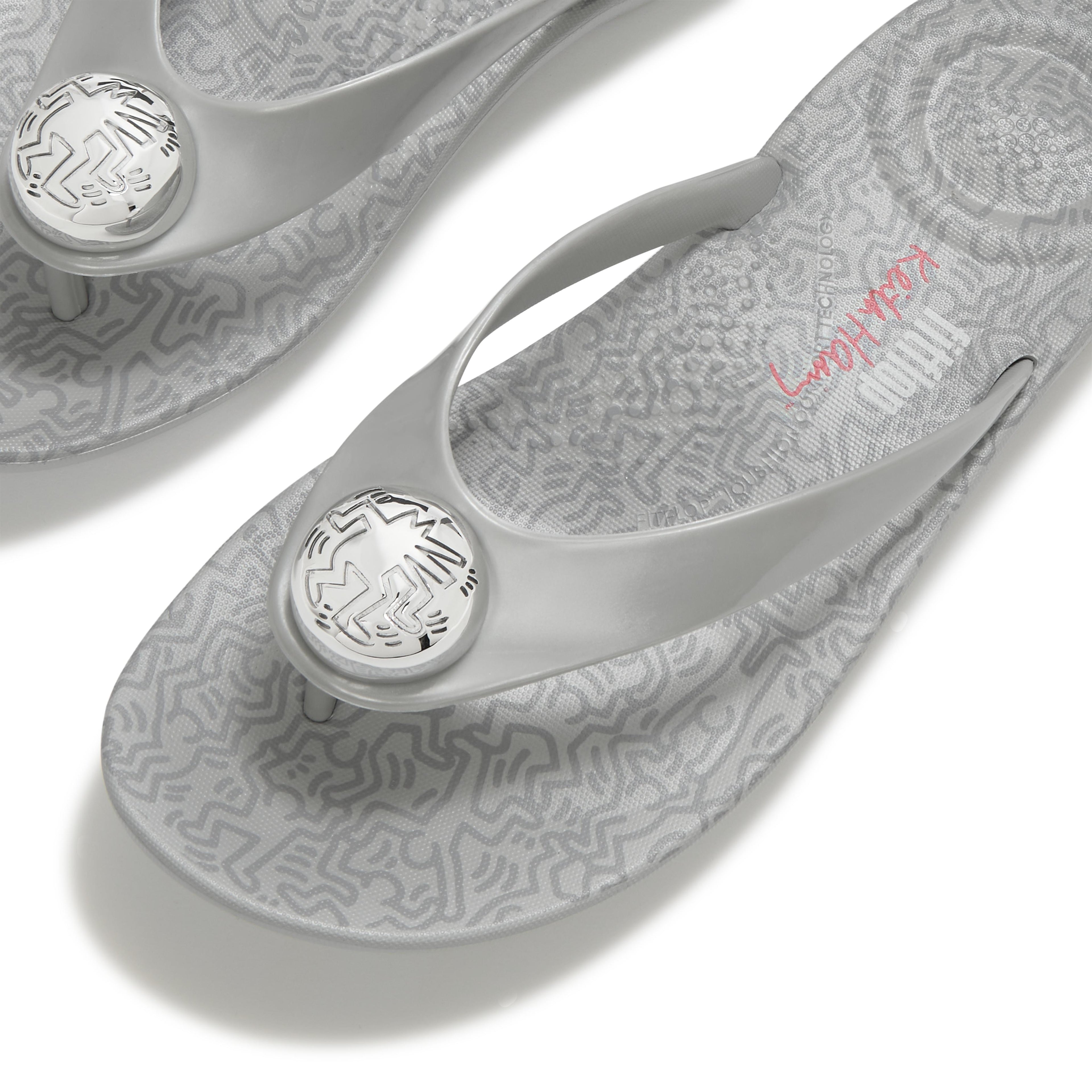 FITFLOP X KEITH HARING IQUSHION BUTTON FLIP-FLOPS