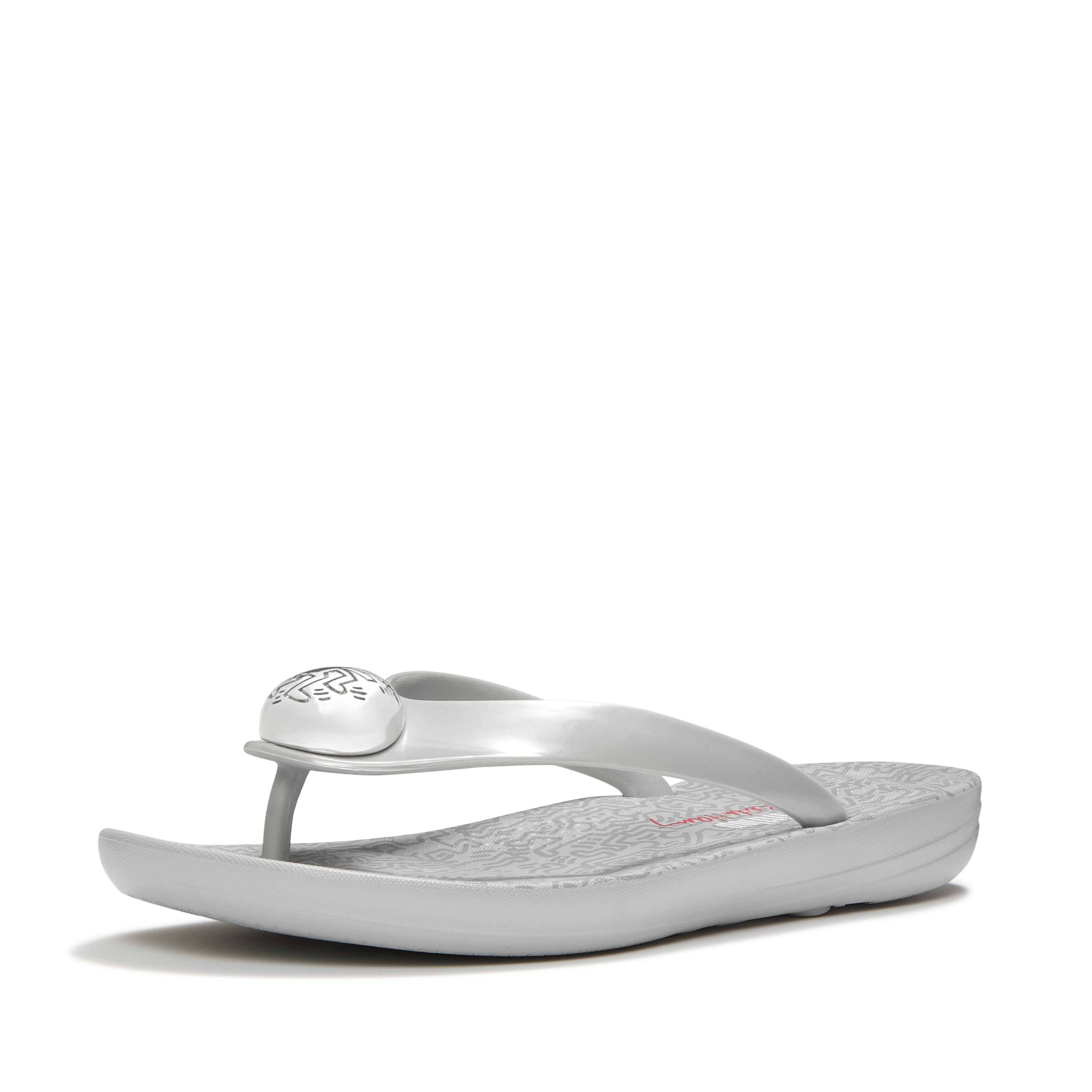 FITFLOP X KEITH HARING IQUSHION BUTTON FLIP-FLOPS