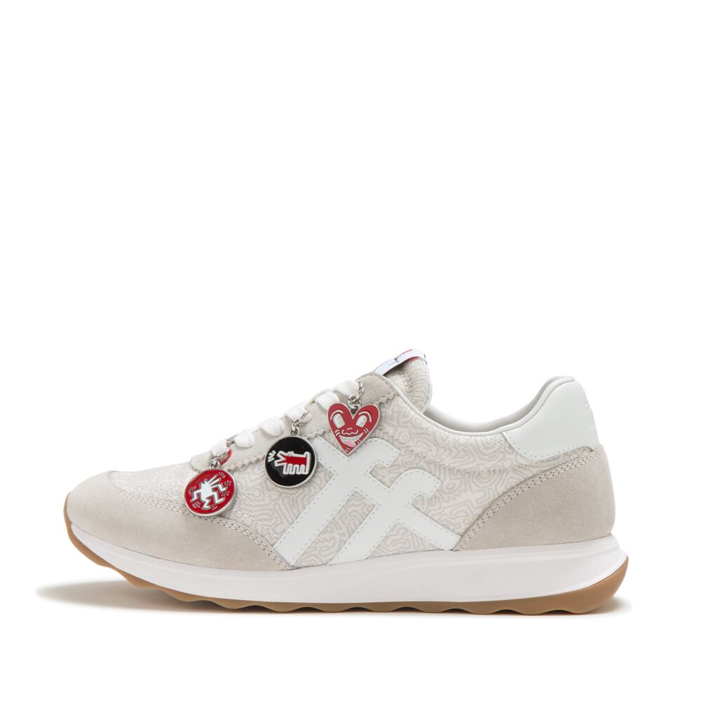 FITFLOP X KEITH HARING RETRO-Q FF CHARM TRAINERS