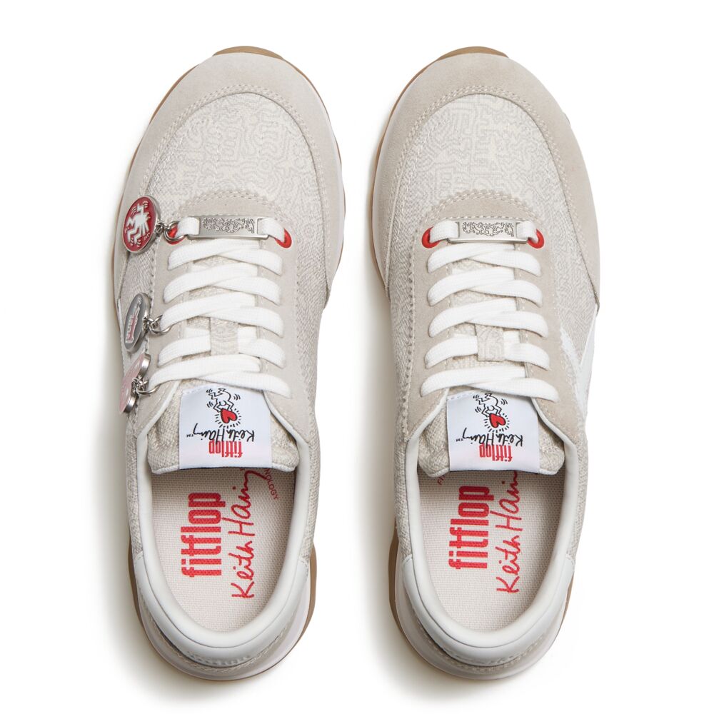 FITFLOP X KEITH HARING RETRO-Q FF CHARM TRAINERS