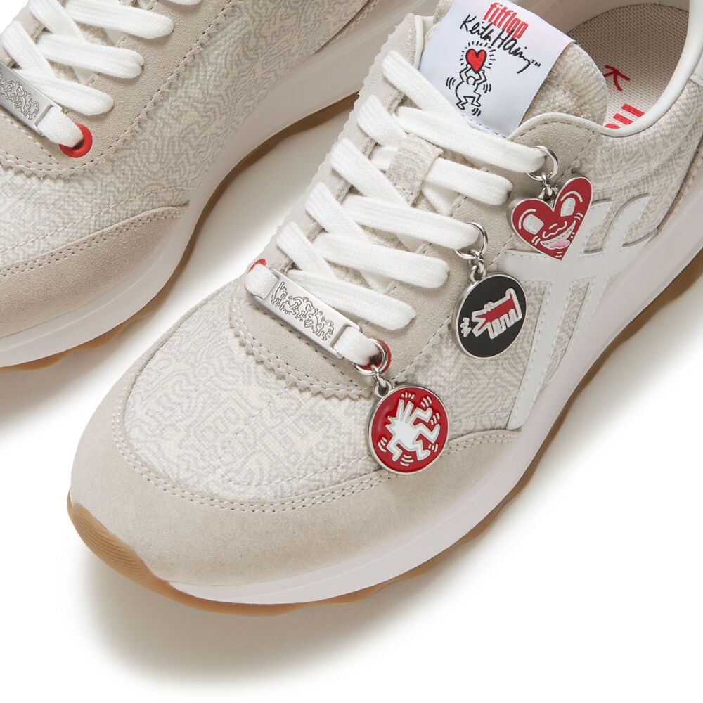 FITFLOP X KEITH HARING RETRO-Q FF CHARM TRAINERS