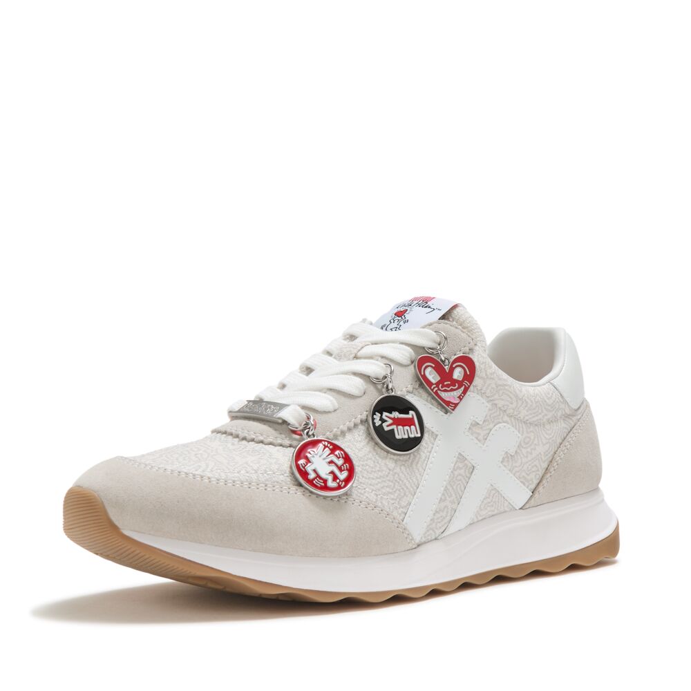 FITFLOP X KEITH HARING RETRO-Q FF CHARM TRAINERS