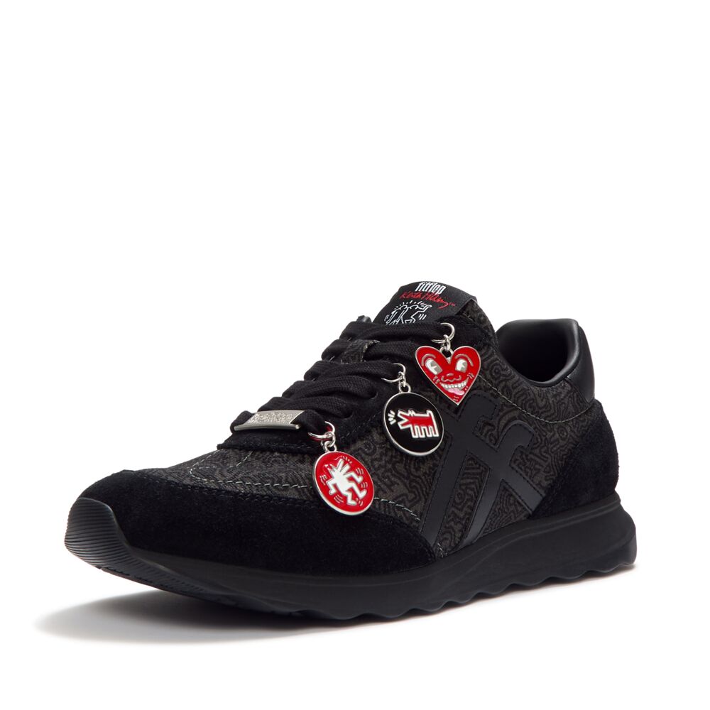 FITFLOP X KEITH HARING RETRO-Q FF CHARM TRAINERS