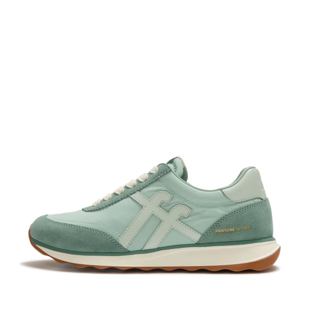 FITFLOP X PANTONE RETRO-Q FF SUEDE TRAINERS