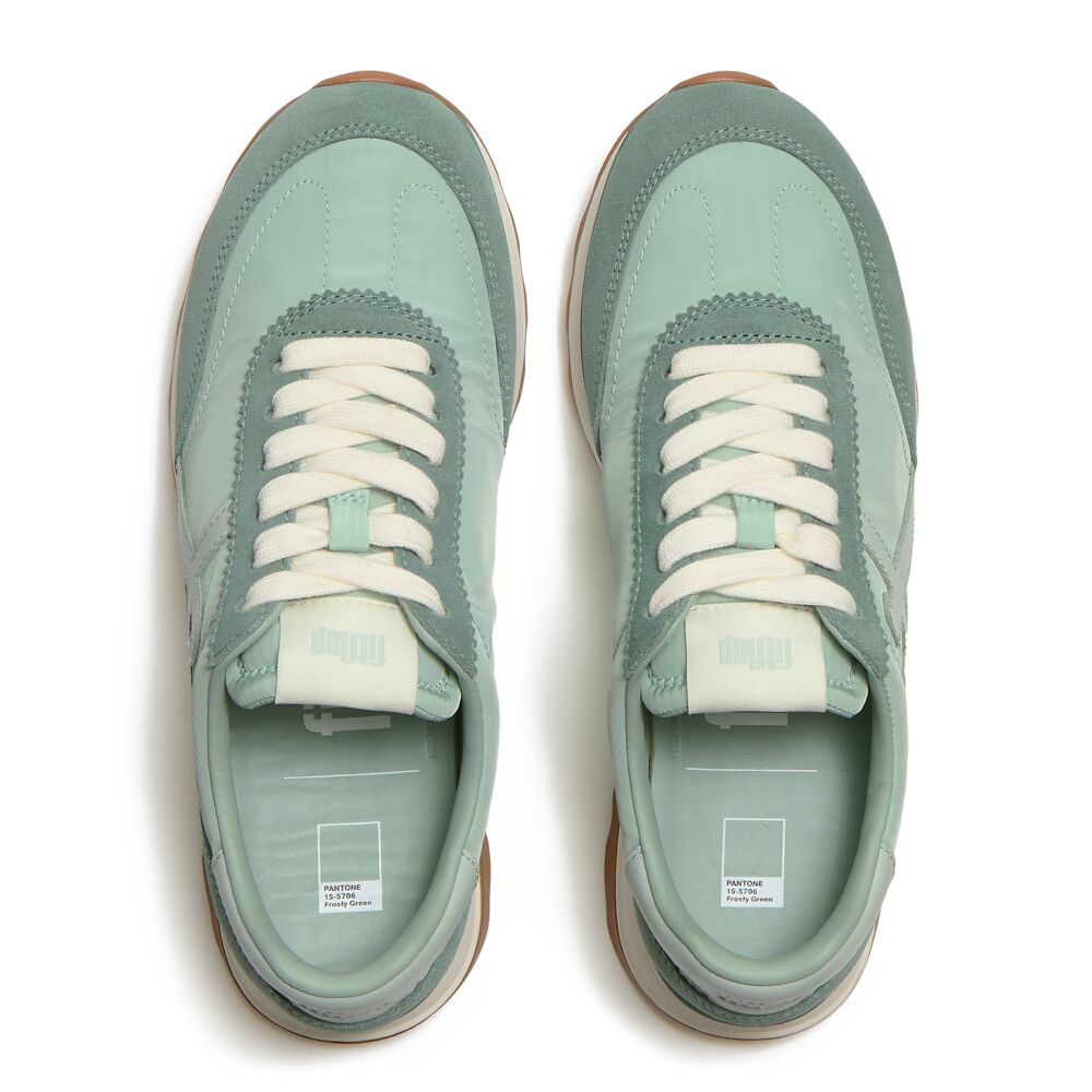 FITFLOP X PANTONE RETRO-Q FF SUEDE TRAINERS