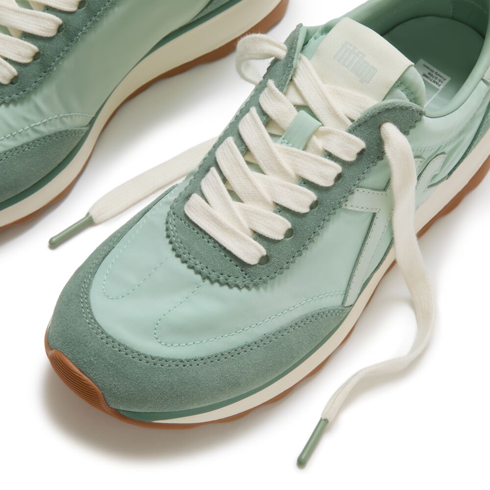 FITFLOP X PANTONE RETRO-Q FF SUEDE TRAINERS