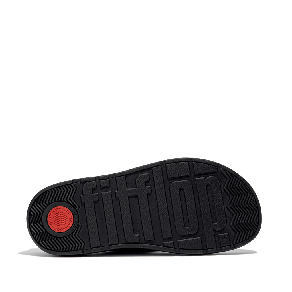 GEN-FF BUCKLE TUMBLED-LEATHER TWO-BAR SLIDES