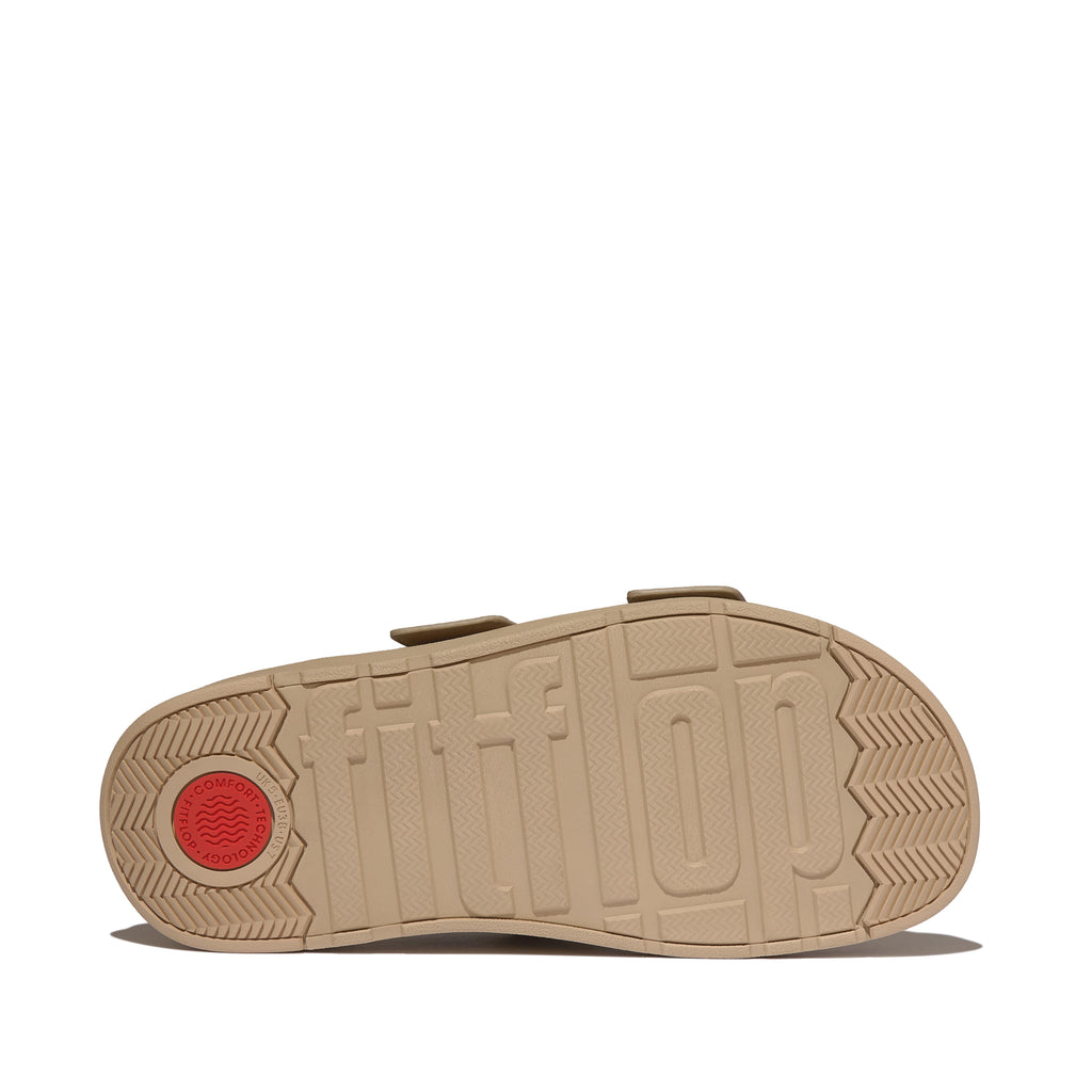 GEN-FF BUCKLE TWO-BAR SUEDE SLIDES