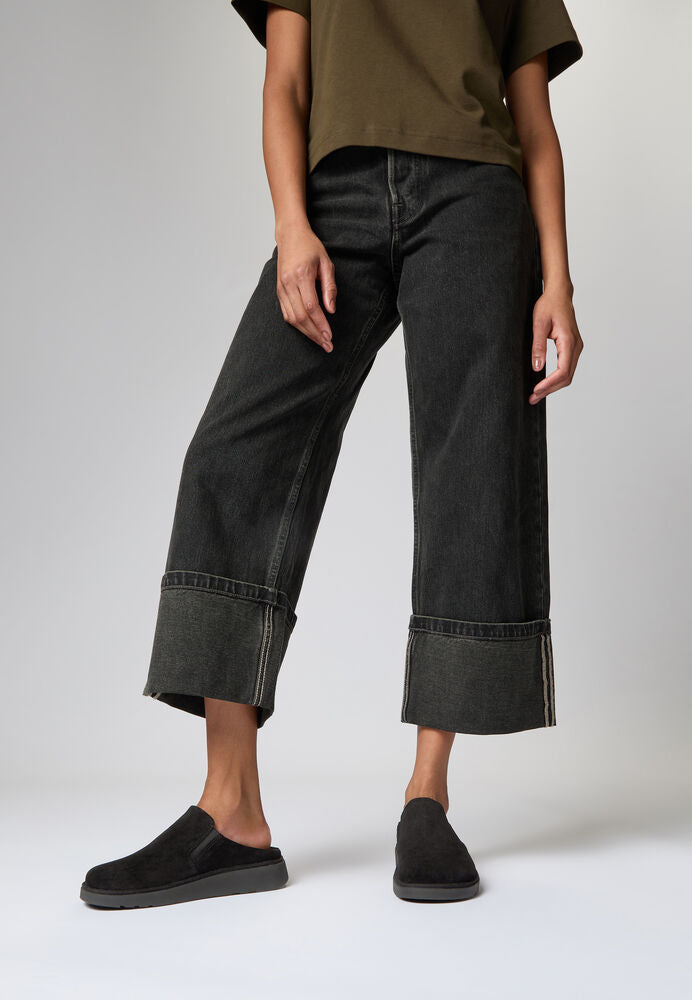 GEN-FF ELASTICATED SUEDE MULES