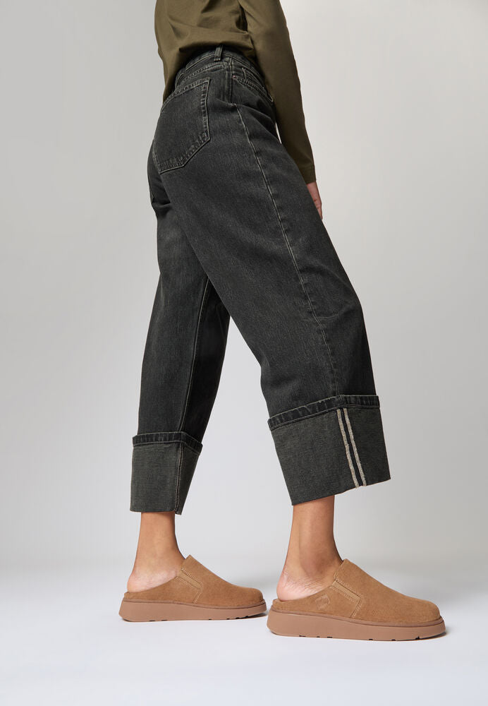 GEN-FF ELASTICATED SUEDE MULES
