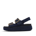 GEN-FF MAX BUCKLE DENIM BACK-STRAP SANDALS
