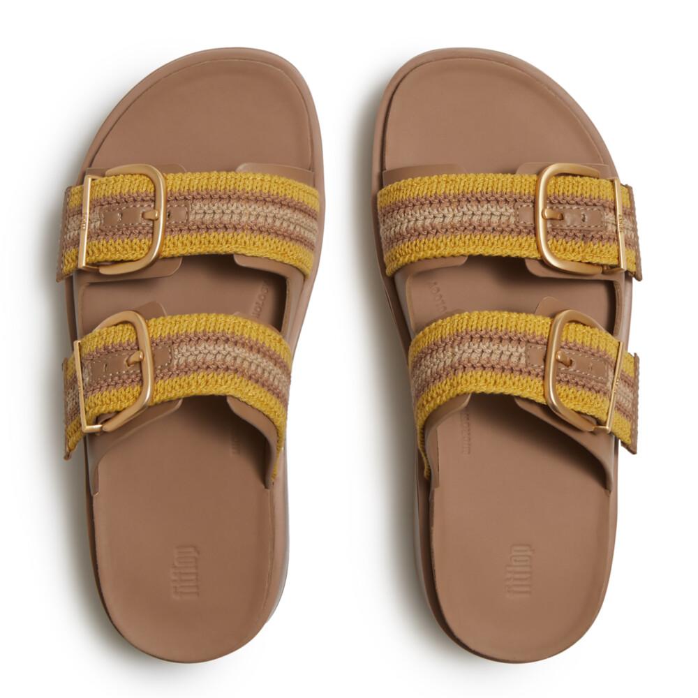 GEN-FF MAX BUCKLE STRIPE-WEBBING TWO-BAR SLIDES