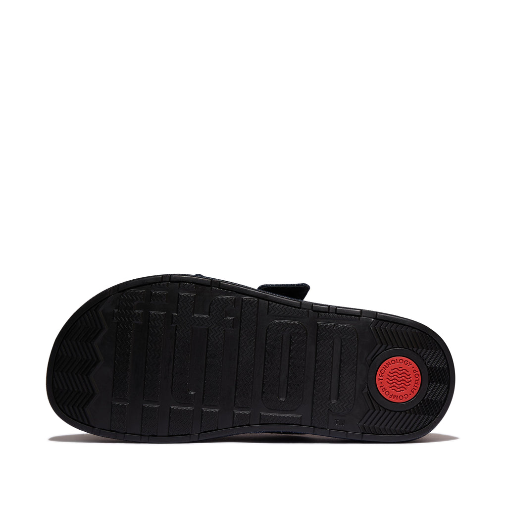 GEN-FF MAX BUCKLE TWO-BAR DENIM SLIDES