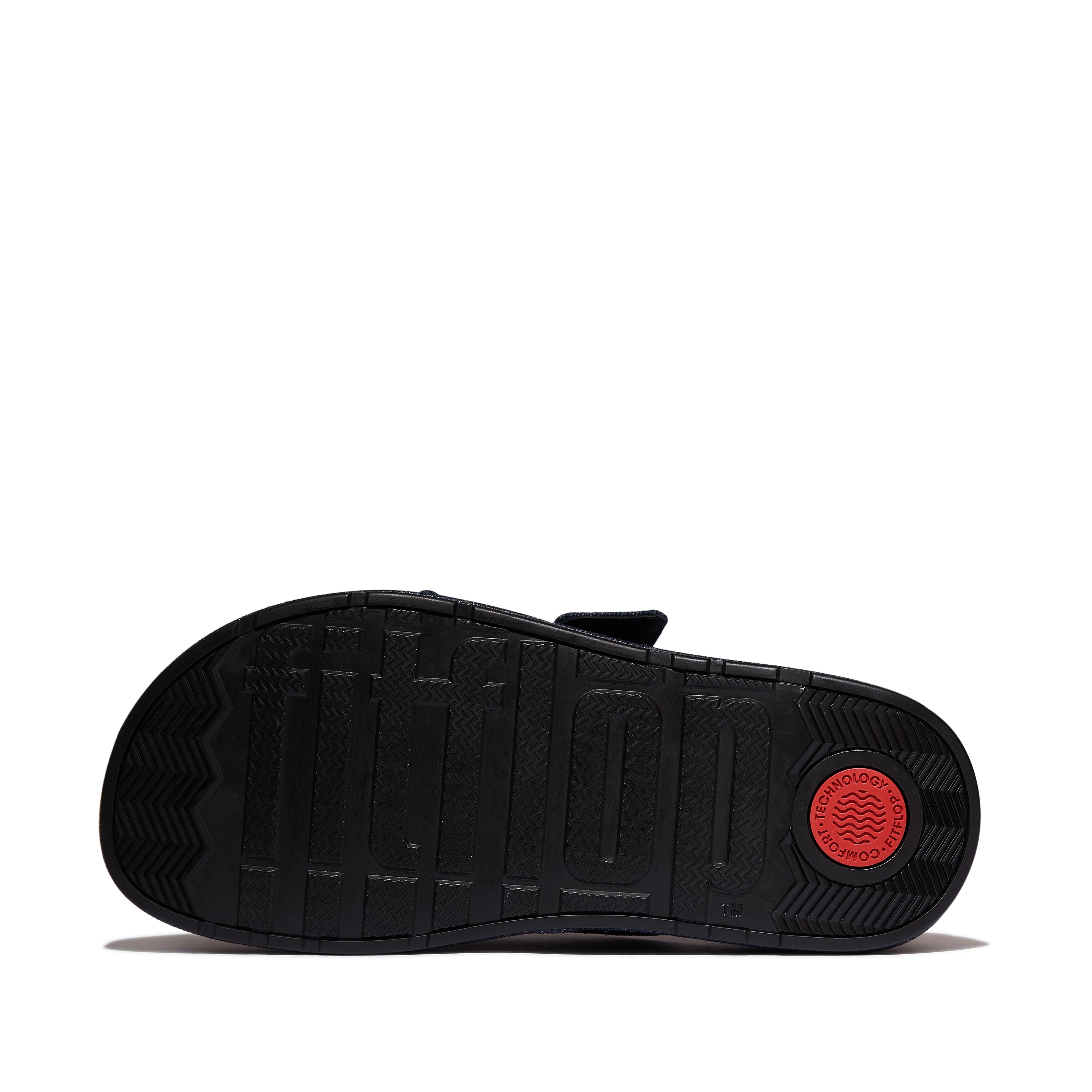 GEN-FF MAX BUCKLE TWO-BAR DENIM SLIDES